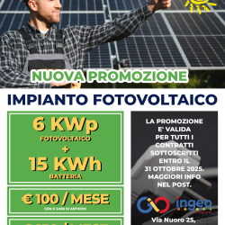 Promozione Impianto Fotovoltaico InGeo Consulting Montalto Uffugo Cosenza